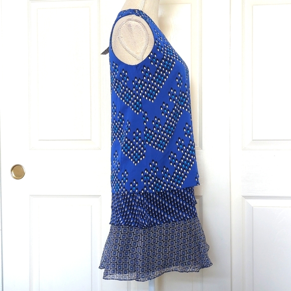 Diane von FurstenbergLiza Mix Print Tiered Silk Drop Waist Dress - Picture 7 of 12